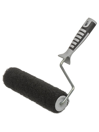 Валик малярный, Акор, Профи, нейлон, 250хдиаметр 48 мм, ворс 10 мм, 155 мм, с бюгелем, 240 мм, черный, 782 68 825