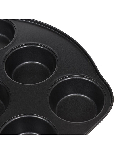 Форма для запекания сталь, 26.5х41х3.3 см, антипригарное покрытие, прямоугольная, 12 маффинов, Daniks, KB18305