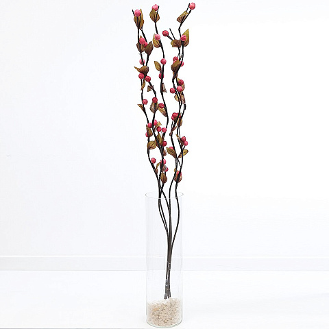 Цветок искусственный декоративный Композиция Тинги, красный, 322511