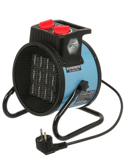 Пушка тепловая электр, Favourite, TSE 2000R NEW, 2 кВт, 158 м³/ч, керам элем, 2реж, кругл, 338102002