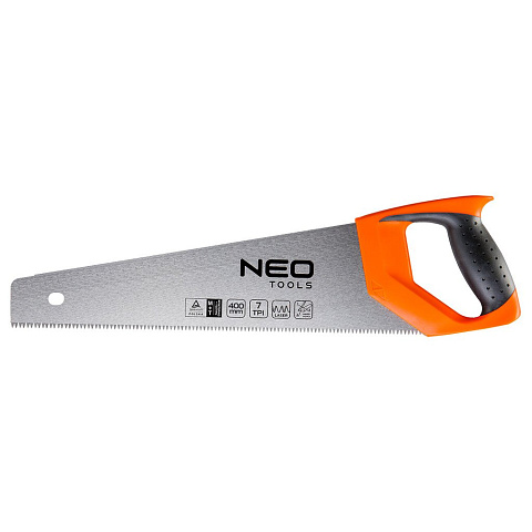 Ножовка по дереву, 400 мм, 7TPI, NEO Tools, 41-031