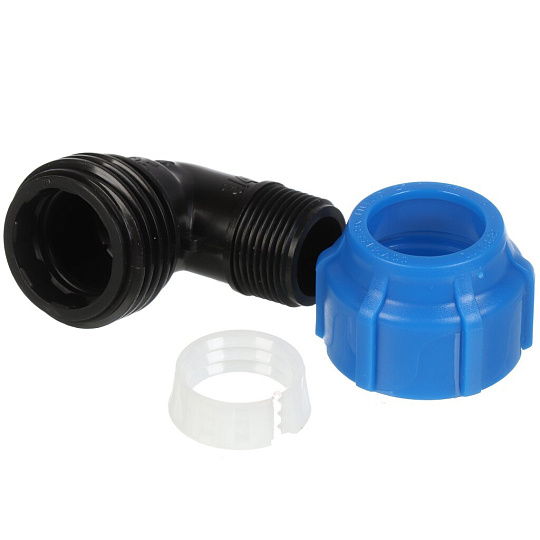 ПНД уголок d25х3/4&quot;, наружная резьба, Spektr