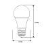 Лампа светодиодная E27, 20 Вт, 190 Вт, 220 В, груша, 4500 К, нейтральный белый свет, Ergolux, 13183 - фото 2