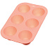Форма для запекания силикон, 17.5х25.5 см, прямоугольная, 6 кексов, розовая, Daniks, Savory, Y4-4966 - фото 2