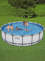 Бассейн каркасный Bestway, 549х122 см, Steel Pro Max, 56462, фильтр-насос, лестница, тент, 23062 л