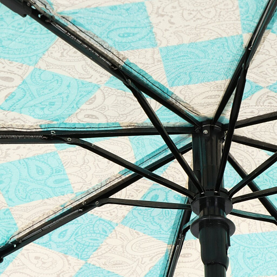 Зонт автомат, 3 сложения, RainDrops, в ассортименте, Y9-090