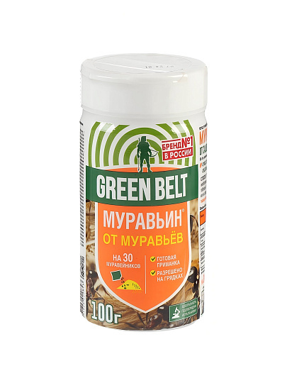 Инсектицид Муравьин, 100 г, туба пластик, Green Belt
