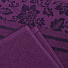 Полотенце банное 70х140 см, 100% хлопок, 375 г/м2, жаккардовый бордюр, Вышневолоцкий текстиль, темно-фиолетовое, 702, Россия, Ж1-70140.806.375 - фото 3