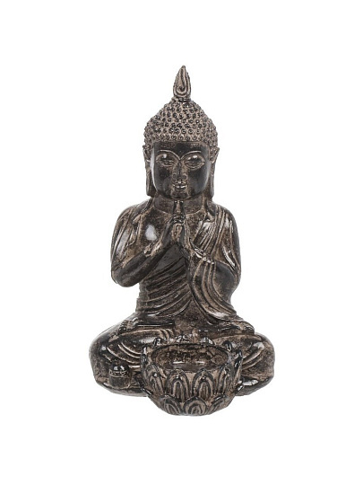 Фигурка декоративная Будда, 18 см, с подсвечником, Y6-10545/A020147