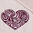 Полотенце банное 50х90 см, 100% хлопок, 420 г/м2, Романтичное сердце, подарочная упаковка, розовое, Китай, DH-6 - фото 2