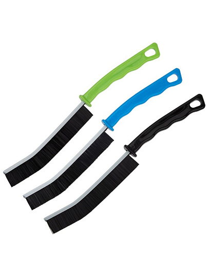 Набор щеток для труднодоступных мест, плиточных швов, узких щелей, 3 шт, Рыжий кот, KB-13, 110399