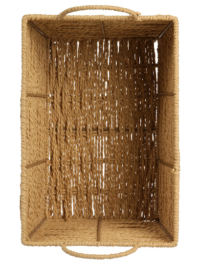 Корзина плетеная, прямоугольная, с ручками, 31*21*17 см, Y4-9675
