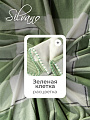 Плед 1.5-спальный, 130х170 см, флис, 100% полиэстер, Silvano, Клетка, зеленая клетка - фото 3