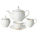Набор чайный фарфор, 15 предметов, на 6 персон, 850 мл, Colombo Бьянка, C2-TS/15-K4815AL