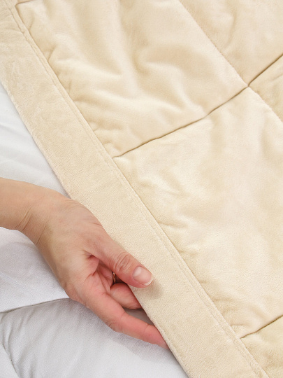 Покрывало евро, 240х260см, 100%пэ, Silvano, Аврора, песоч