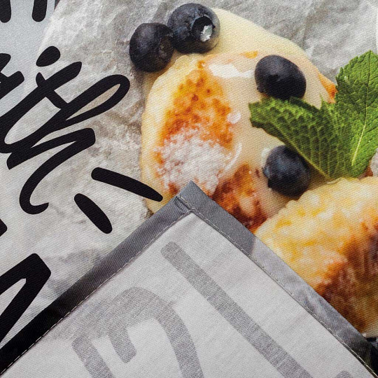 Полотенце кухонное 40х73 см, 190 г/м2, 100% хлопок, саржа, Этель, Доброе утро, Россия, 4136485