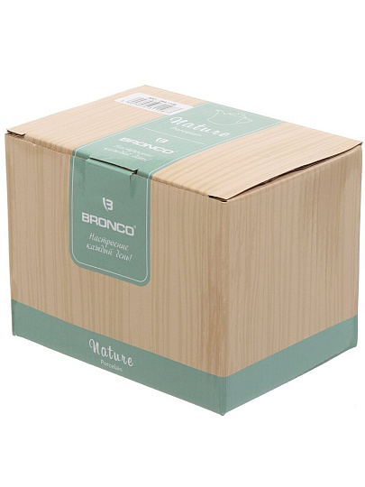 Чайник заварочный фарфор, 0.48 л, Bronco, Nature, 263-1108, бежевый