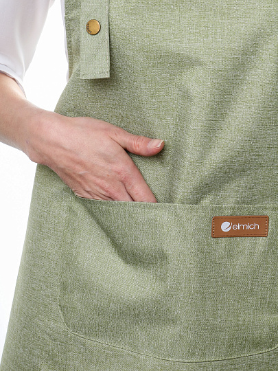 Фартук 66х75 см, 100% полиэстер, зеленый, A170095