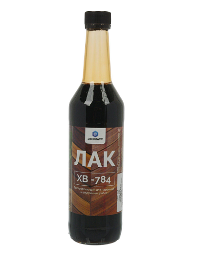 Лак Класс, ХВ-784, глянцевый, перхлорвиниловый, дуб, для внутренних и наружных работ, 0.5 л