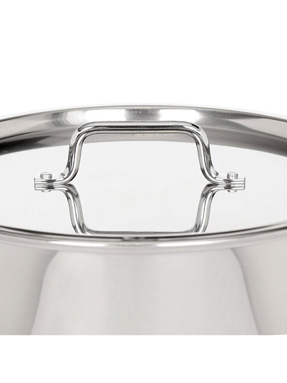 Котел нержавеющая сталь, 40 л, 40х35 см, клепаные ручки, Катунь, Общепит, КТ-ОБ-40 В