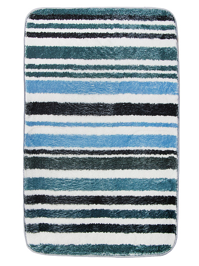 Коврик для ванной и туалета, 0.5х0.8 м, микрофиб, полосатый, Y4-9947