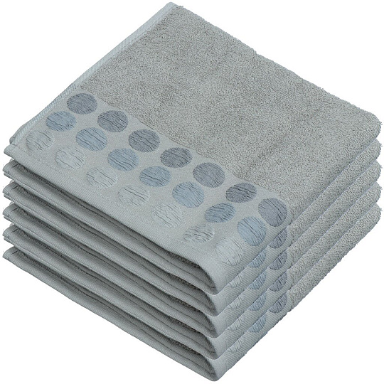 Полотенце банное 70х140 см, 380 г/м2, махра, Point, Brielle, серое, Турция, 1215-62288