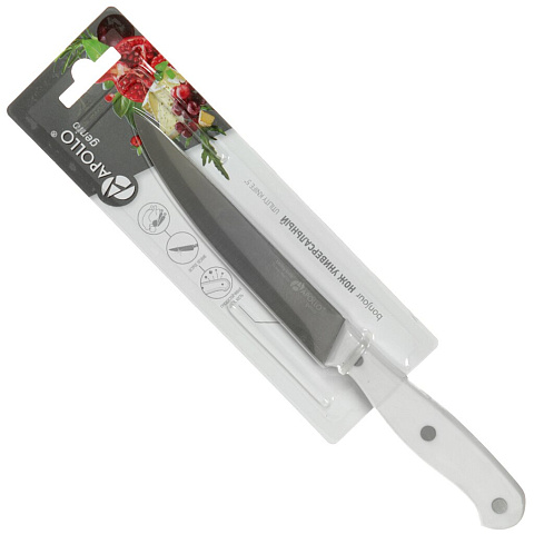 Нож кухонный стальной Apollo Genio Bonjour BNR-04 универсальный, 11.5 см