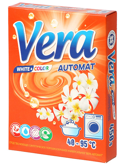 Стиральный порошок Vera, 0.45 кг, автомат, для цветного белья