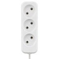 Удлинитель 3 гнезда, 7 м, без заземления, 10 А, 2300 Вт, белый, TDM Electric, Народный, SQ1303-1313 - фото 2