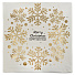 Наволочка декоративная Золотые снежинки, 100% полиэстер, 45 х 45 см, T2022-037 - фото 2