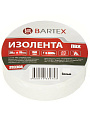 Изолента ПВХ, 19 мм, 150 мкм, белая, 20 м, индивидуальная упаковка, Bartex - фото 2