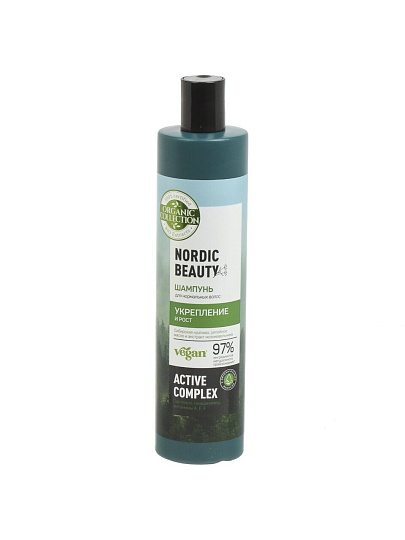 Шампунь Organic Collection, Укрепление и рост, для нормальных волос, 400 мл