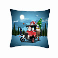 Подушка декоративная 40х40 см, Новый год Вид 2, 100% полиэстер, 322676