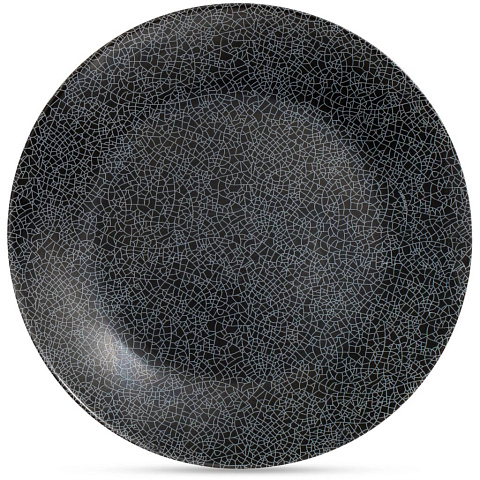 Тарелка обеденная, стекло, 20 см, круглая, Zoe black, Luminarc, V0118