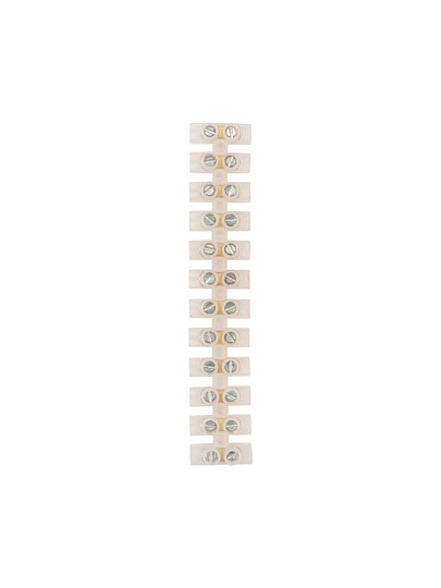 Колодка клеммная KВ-4, винтовая, полиэтилен, белая, 1.5-4 мм², Rexant, 07-5004