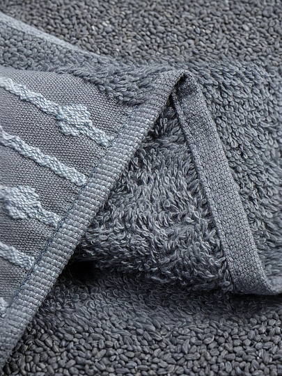 Полотенце банное 70х140 см, 100% хлопок, 470 г/м2, Дафна, темно-голубое, Узбекистан, 311170140