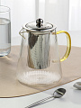 Чайник заварочный стекло, металл, 0.95 л, с ситечком, B050186 - фото 2