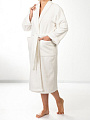 Халат женский, махровый, 100% хлопок, молочный, L-XL, 48-50, Silvano