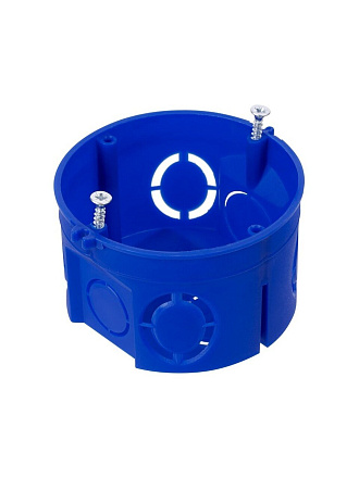 Коробка монтажная установочная, пластик, скрытая, диаметр 68х42 мм, TDM Electric, саморез, без стыковочных узлов, IP20, SQ1402-1138