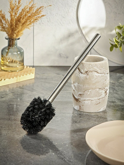 Ерш для туалета Бони, напольный, 10x13.2/36.5 см, полистоун, BRE0508BA-TOH