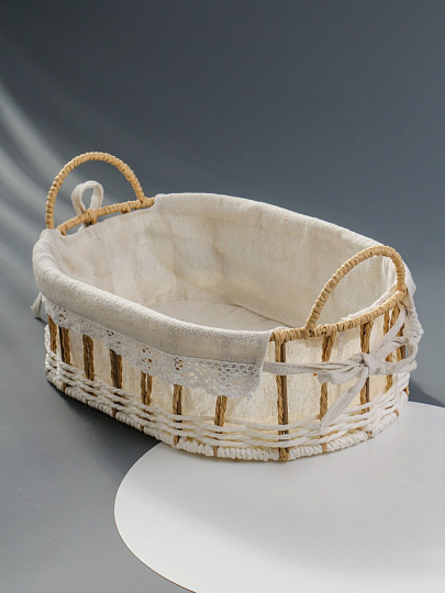 Корзина плетеная, овал , 31*21*10 см, Y4-9662