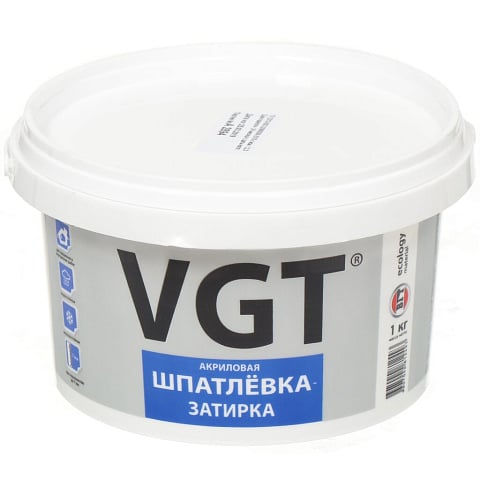 Шпатлевка VGT, акриловая, 1 кг