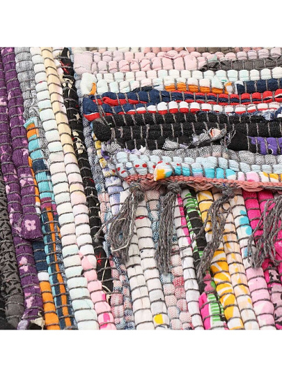 Ковер интерьерный 0.45х0.8 м, прямоугольный, в ассортименте, хлопковый, напольный, CR-002