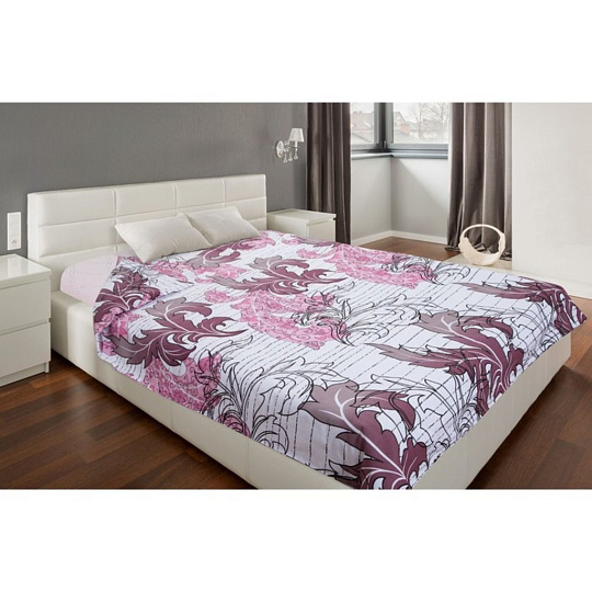 Пододеяльник &quot;Этель&quot; Иллюстрация, 145*210 см, Розовый, Бязь, 100% хлопок, 125г/м², 4780532