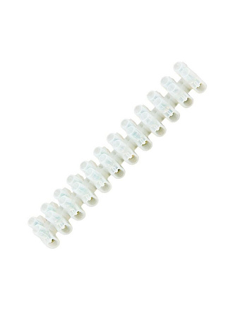 Зажим ЗВИ-15, винтовой, полипропилен, белый, 12 пар, 100°С, 1.5-6 мм², TDM Electric, SQ0510-0024