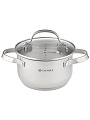 Кастрюля нержавеющая сталь, 1.9 л, крышка стекло, Daniks, Элегант, GS-01338-16CA-2, индукция - фото 9