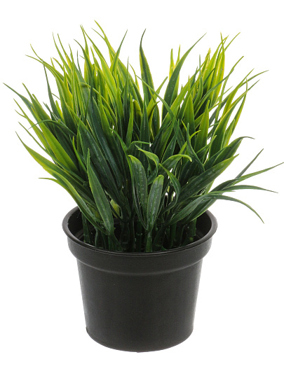 Цветок искусственный декоративный, Трава в кашпо, 15 см, Y4-11117