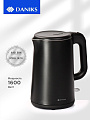 Чайник электрический Daniks, D3215, черный матовый, 1.5 л, 1600 Вт, скрытый нагревательный элемент, пластик - фото 10