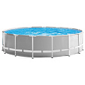 Бассейн каркасный Intex, 457х122 см, Prism Frame, 26726NP, фильтр-насос, лестница, подстилка, тент, 16805 л - фото 2