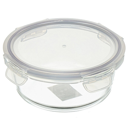 Контейнер пищевой стекло, 0.6 л, круглый, Vetta, 825-013